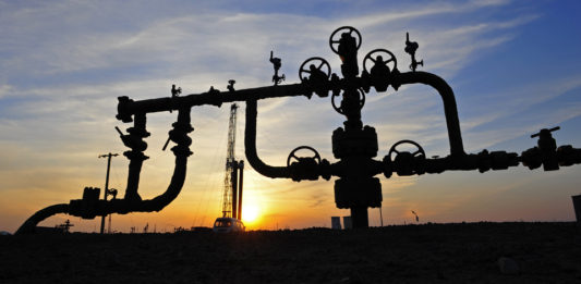 Industrial gas pipelines against beautiful sunset (prices)