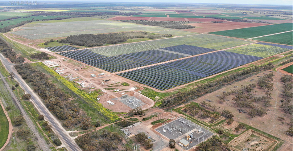 Hillston-Sun-Farm Aerial shot of Hillston Sun Farm in NSW