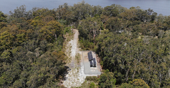 Aerial photo of Boundary Power's first east coast SAPS