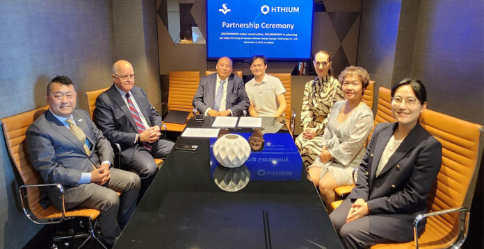 Hithium and Sun Valley executives at the MoU signing