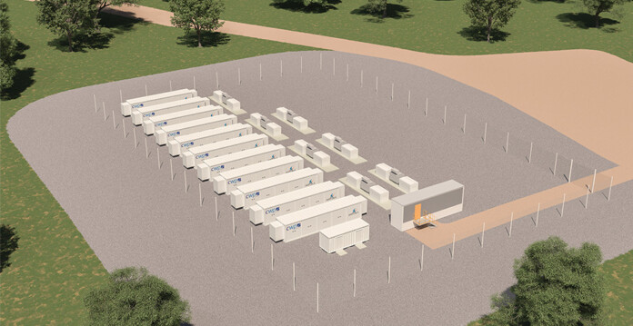 Rendered image of the Sapphire battery