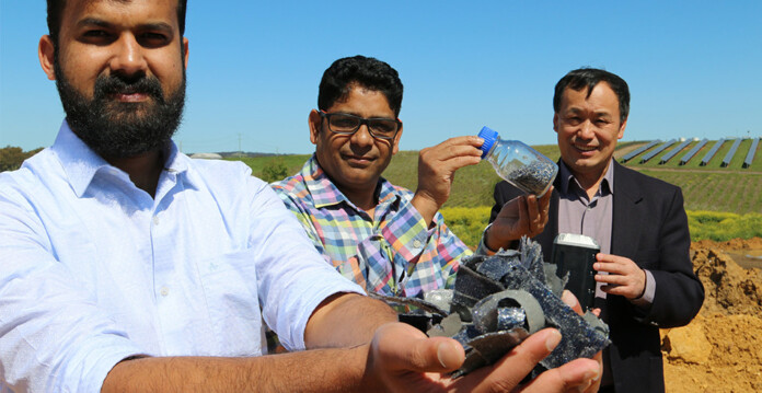 Akhil Nelson, Dr Md Mokhlesur Rahman and Prof Ian Chen (silicon solar)