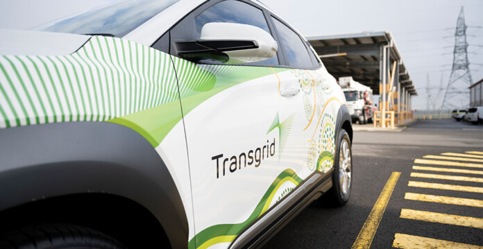 Car with Transgrid branding