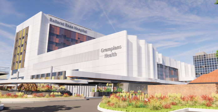 ballarat-base-hospital Artist's impression of the Ballarat Base Hospital redesign (powercor)