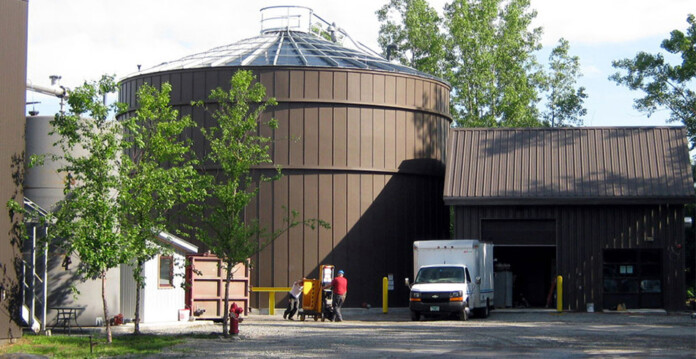 Large silo that comprises PurposeEnergy's anaerobic digestor (Quinbrook)