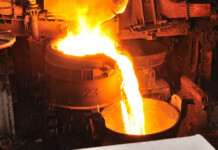 Can Australia green its heavy industry? It’s hard—but necessary Molten steel pours from furnace bucket at steelmaking factory (arena hydrogen)
