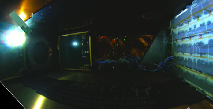 Image of Caltech's MAPLE space-based solar prototype