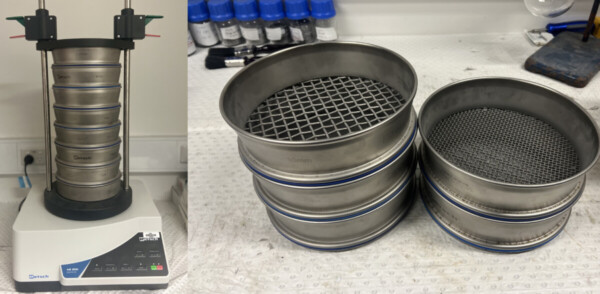 Sieves used in solar PV sieving process