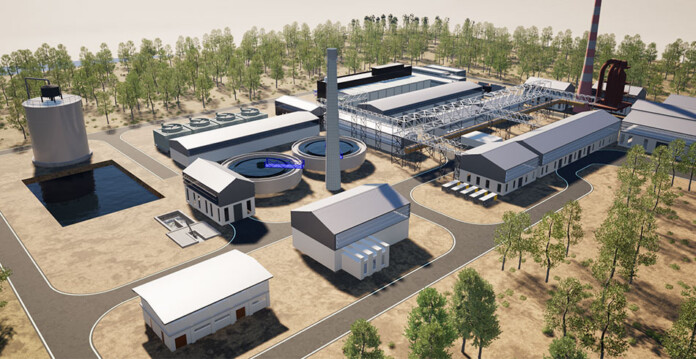 Artist's impression of the Gladstone Green Iron Project