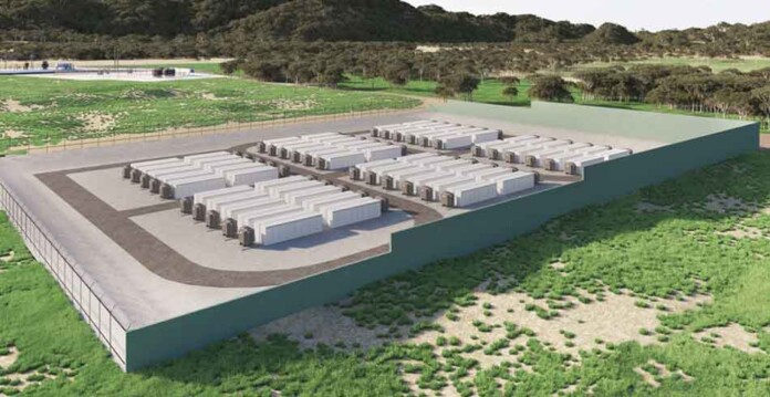 williamsdale_BESS_eku Rendered image of Eku Energy's Williamsdale Battery Energy Storage System