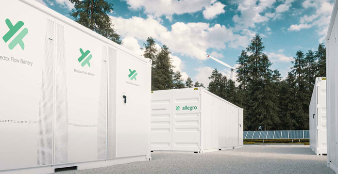 allegro Rendered image of Allegro Energy redox flow batteries
