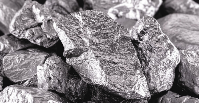 Close up of raw cobalt rocks