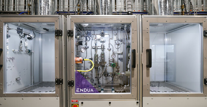 Equipment at an electrolyser testing facility