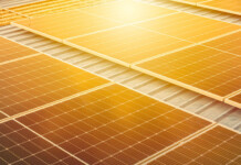 Research shows solar cells can self-repair using sunlight Golden sun shines on rooftop solar panels