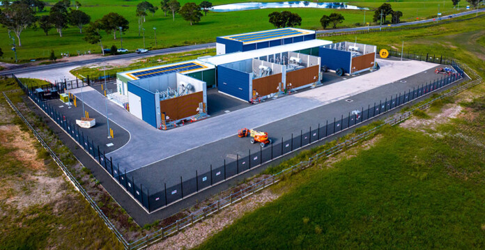 Western-Sydney-Airport-Transmission-Substation Aerial shot of substation in greenfield site