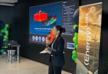 Endeavour and EnergyLab power new wave of grid innovation Woman in black suit speaking at an energy innovation program event