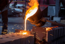 $10M fund to help SME manufacturers decarbonise Molten metal being poured from large vat during processing