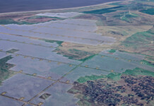 Habitat Energy to optimise major solar and storage projects Rendered image showing aerial perspective of a massive solar farm
