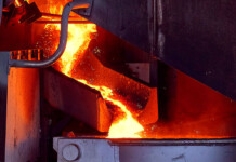 Fortescue produces first hot metal with electric smelting Hot metal flows from an electric smelter in a factory