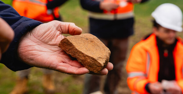 An Indigenous rock artefact repatriated to Wiradjuri Country