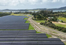 Singapore’s ESR acquires Aquila Clean Energy APAC Aerial shot of Pukenui Solar Farm in New Zealand