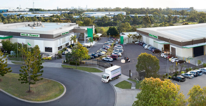 Aerial photo of NOJA Power's headquarters in Brisbane
