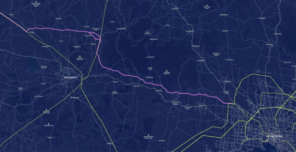 Map showing the proposed Western Renewables Link transmission line