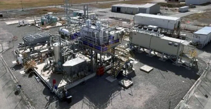 Aerial shot of the large-scale hydrogen demonstration plant